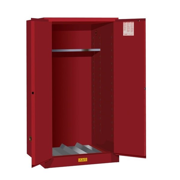 Justrite SURE-GRIP® EX VERTICAL DRUM SAFETY CABINET AND DRUM SUPPORT, CAP. 55 G 896201